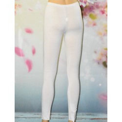 Legging simple et uni, coloris blanc.