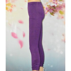 Leggings froncé, Taille unique, coloris violet.