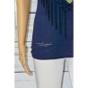 T-shirt col foulard, Mel, Desigual, coloris bleu marine, détail.