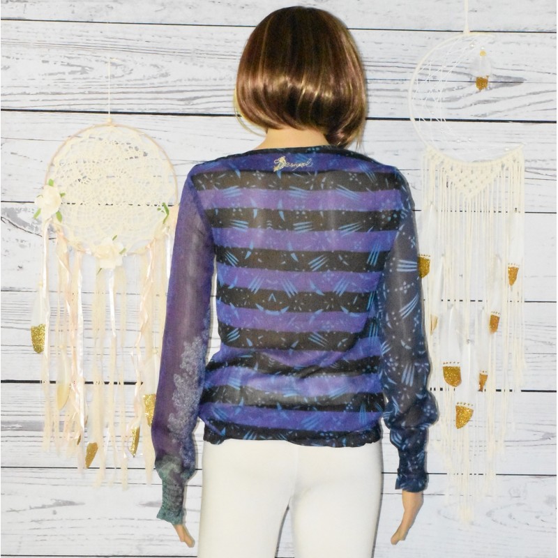 Tunique Voile Desigual Taille L/40 - Multicouleur, Style Chemisier Chic