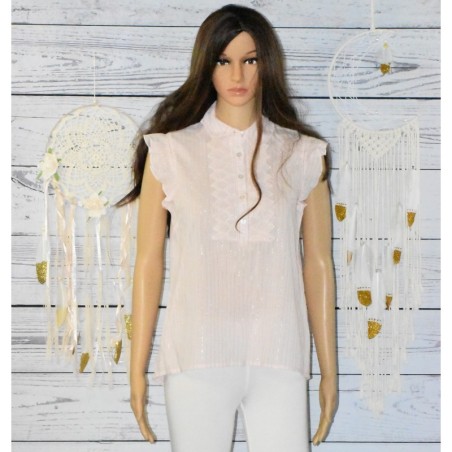 Blouse Corani, Teddy Smith, coloris rose sable.