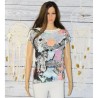 Tee-shirt manches courtes, Desigual, Viena, coloris blanc.