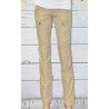 Pantalon en coton, Desigual, coloris beige.