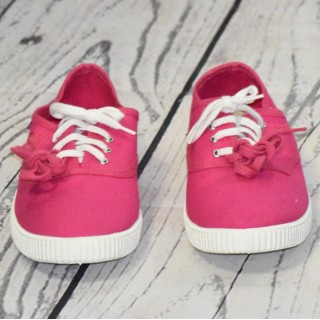 Basket en toile, American Eagle, coloris rose Fuchsia.