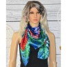 Foulard satiné, Climene, Desigual, coloris multicolore.