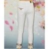 Jeans broderie, Sari White, Desigual, coloris blanc, dos.