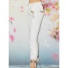 Jeans broderie, Sari White, Desigual, coloris blanc.