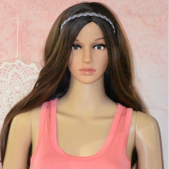 Serre-tête élite, en plastique, coloris mauve.