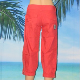 Pantacourt femme, Teddy Smith, coloris rouge.