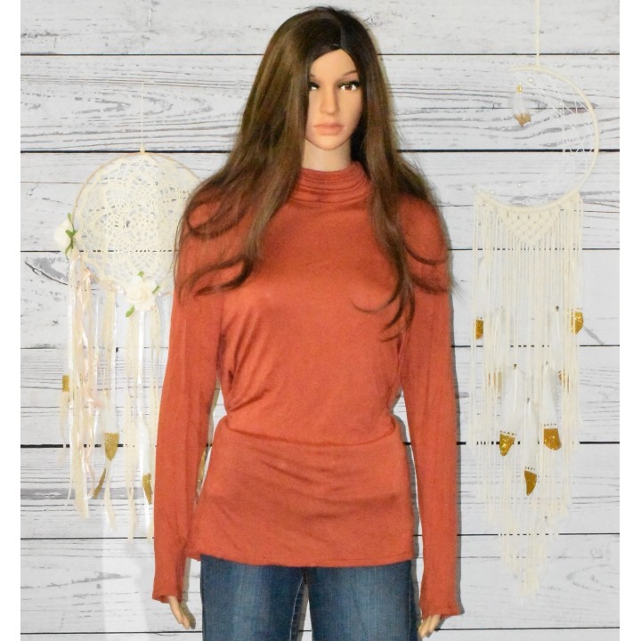 Sous pull rouille, Duccio di bruni, Grande taille,