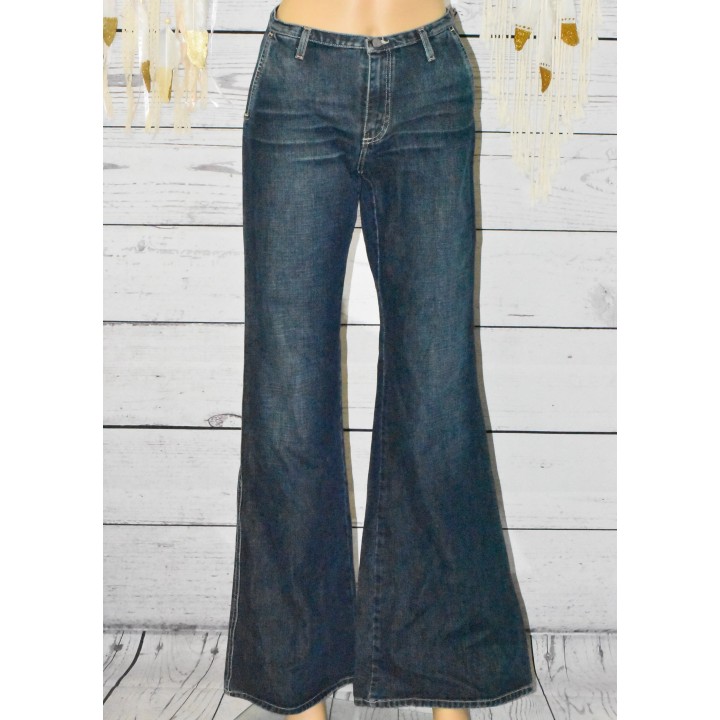 Jeans brut femme, taille haute, School Rag.