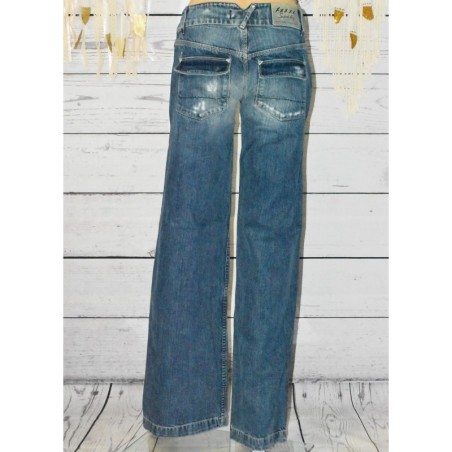 Jeans femme, Bootcut, School Rag, coloris bleu.