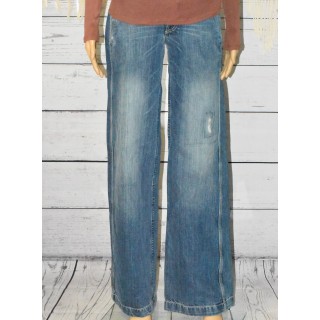 Jeans femme, Bootcut, School Rag, coloris bleu.