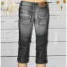 Pantacourt en jeans, School Rag, coloris gris.