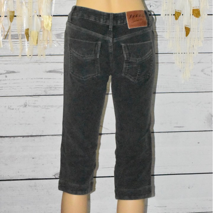 Pantacourt en velours, School Rag, coloris gris.