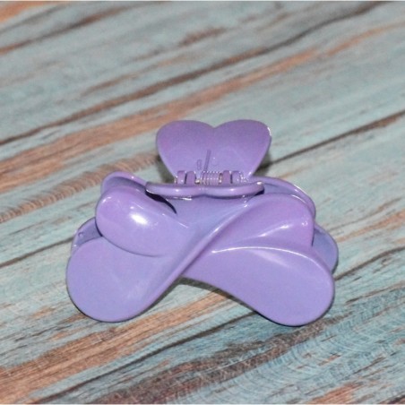 Pince crabe plastique coloré, modèle 2, couleur violet.