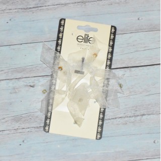 Élastique à cheveux fantaisie, élite, coloris bleu ciel.