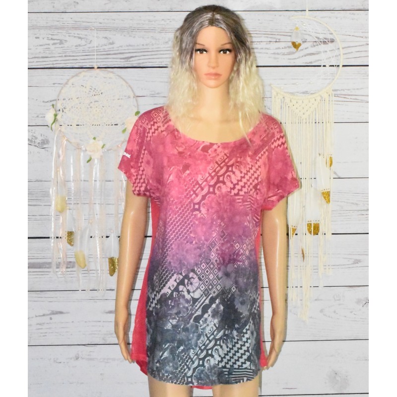 T-shirt sport, Desigual, L Drees B, rose paradis.