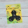 Hand Spinner Lumineux, coloris noir.