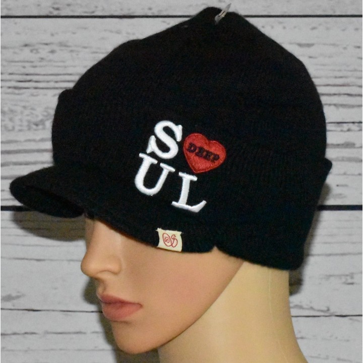 Bonnet casquette Noir, Deep Soul.