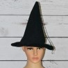 Chapeau de sorcière, enfant, coloris noir.