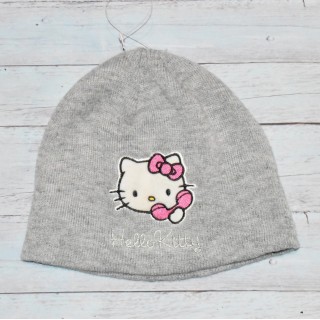 Bonnet fille, Hello Kitty, Gris.