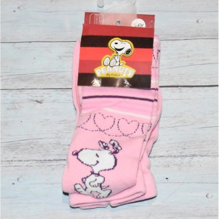 Collant Snoopy, Différents modèles, coloris rose.