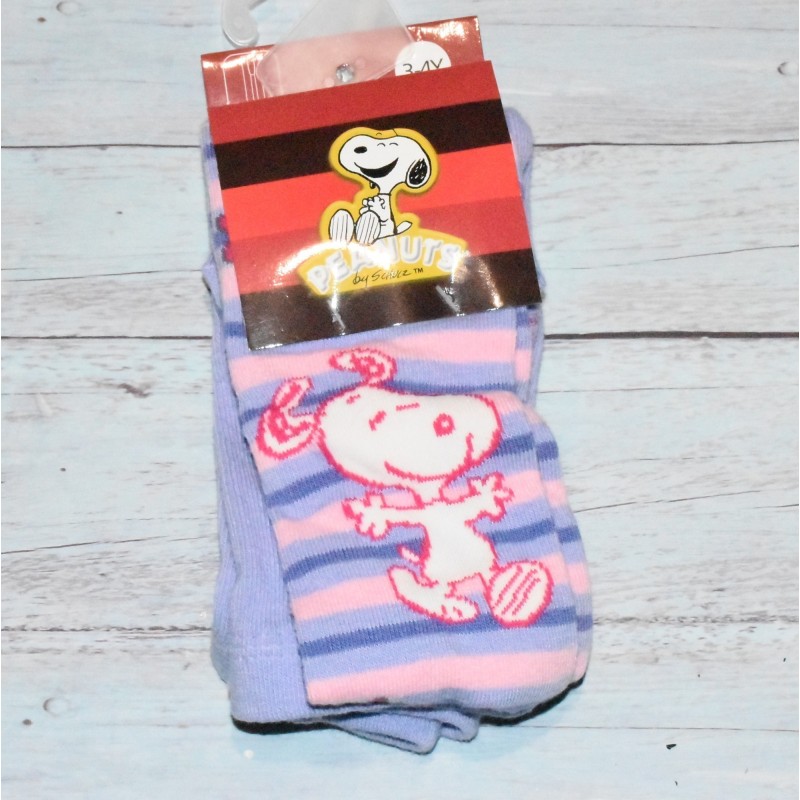 Collant à rayure, Snoopy, Différents modèles, coloris violet. Collant à rayure, Snoopy, Différents modèles, coloris violet.