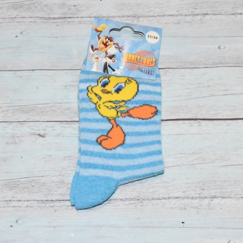 Chaussettes pour fille, Tweety, bleu.