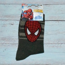 Chaussettes garçon, Spiderman, coloris kaki.