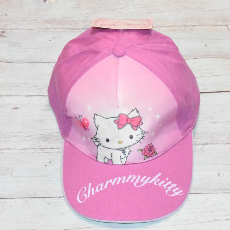 Casquette fille, Charmy Kitty,  coloris mauve.