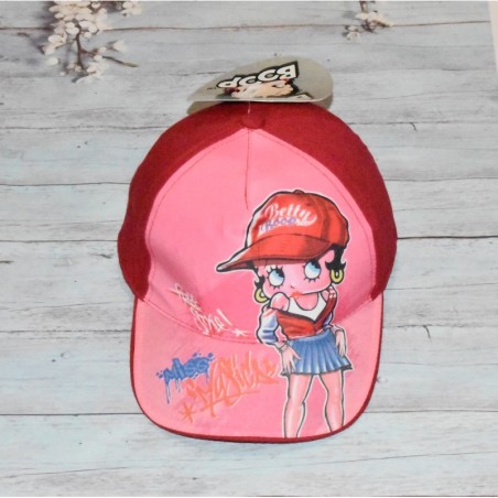 Casquette Betty boop, rouge, pour fille