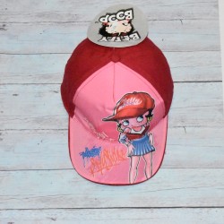 Casquette Betty boop, rouge, pour fille
