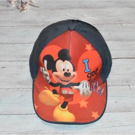 Casquette garçon Disney, Mickey, différents modèles, rouge.