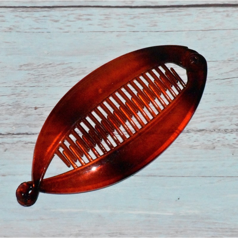 peigne américain, 14cm, marron écaille