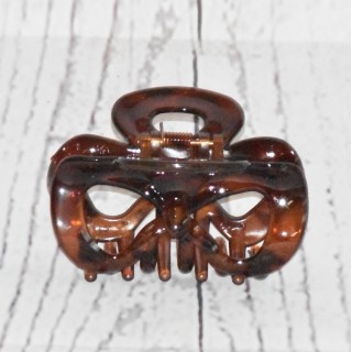 Grosse pince crabe XL, transparente, coloris marron,