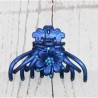Pince crabe XL 10.5cm, barrette à cheveux strass, coloris bleu royal.