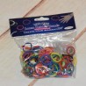 Sachet d'élastique multicolore, LOOM RUBBER BANDS