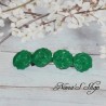 Barrette à cheveux roses en pâte polymère, coloris vert.