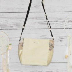 Sac bandoulière, Desigual, Elche Valyria, coloris beige.