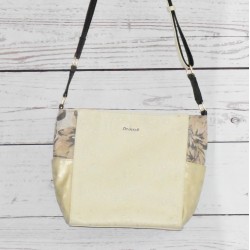 Sac bandoulière, Desigual, Elche Valyria, coloris beige.