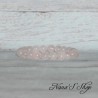 Bracelet élastique, perles en pierre, Quartz rose, 8 mm.