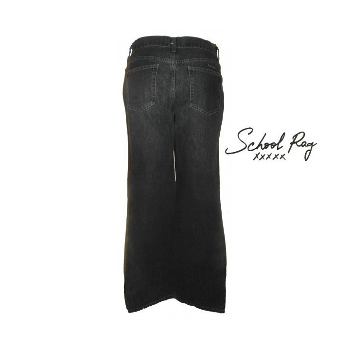 Jeans droit femme, School Rag, coloris gris.