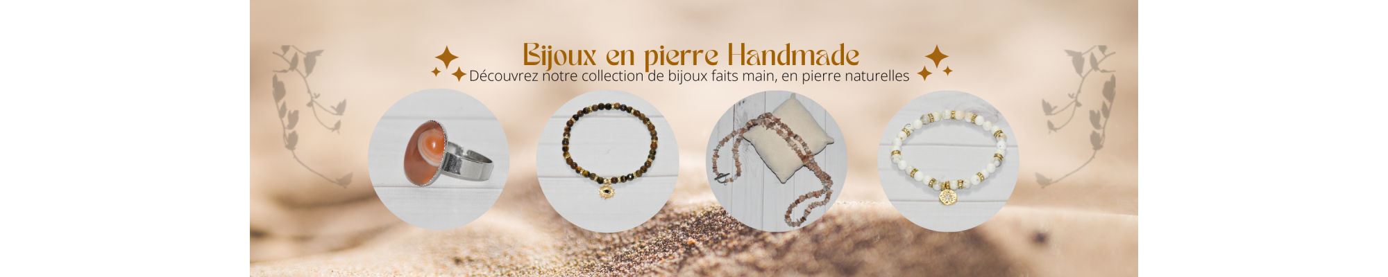 Bijoux faits main en pierres